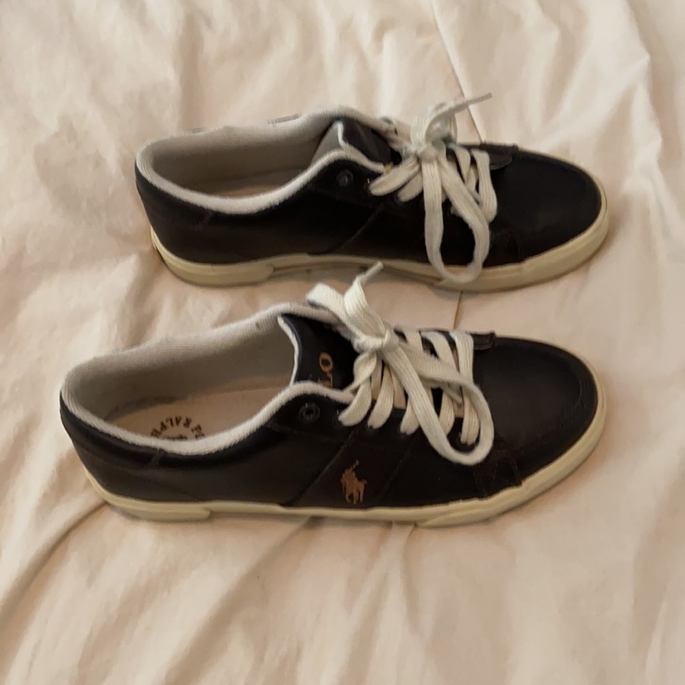 Polo Ralph Lauren Brown Leather Sneakers - Picture 4 of 6